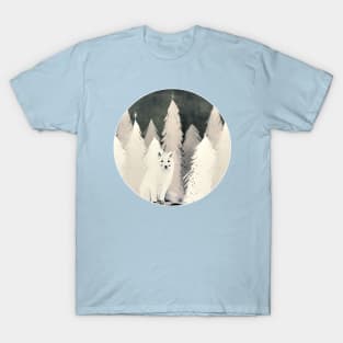 Arctic Wolf Sticker T-Shirt